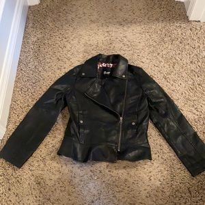 NWOT Kids faux leather jacket